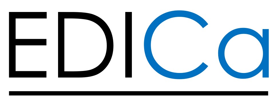 EDICa logo in black and blue